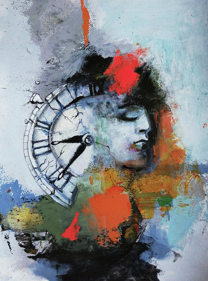 Lost in Time Painting by Florentina Maria Popescu