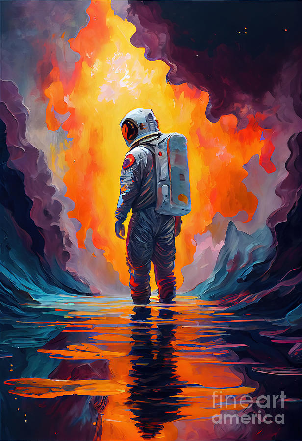 Space Painting - Lost  by N Akkash