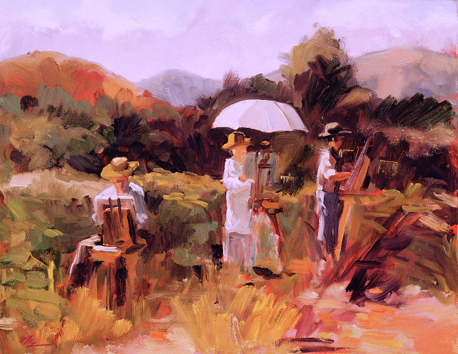 Lost Painters At Black Star Canyon Painting