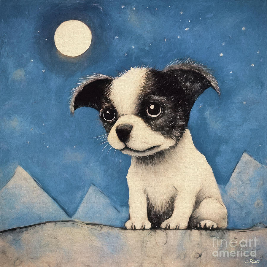 Lost Puppy Digital Art by Jutta Maria Pusl