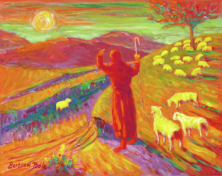 Lost Sheep Parable art Painting by Thomas Bertram POOLE