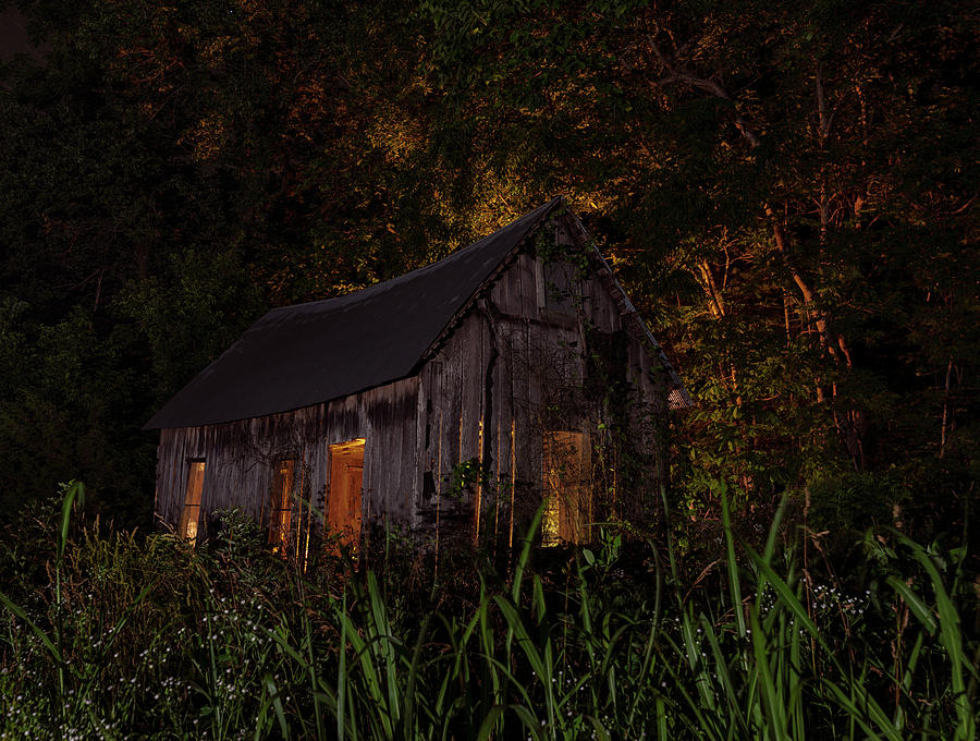Lost Valley Cabin Photograph by Hal Mitzenmacher