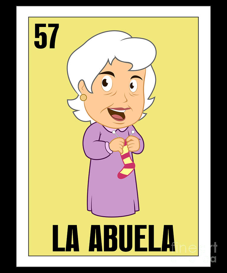 Loteria Mexicana - Abuela Mexican Loteria Art - Regalo Para Abuela