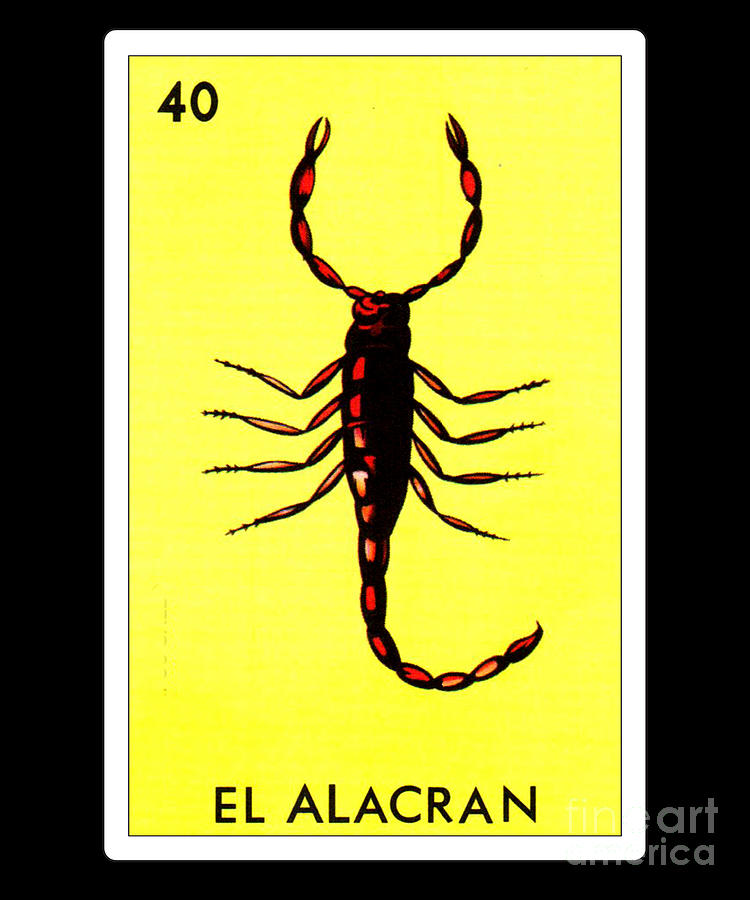 Loteria Mexicana - El Alacran Loteria Mexicana Design - El Alacran Gift ...