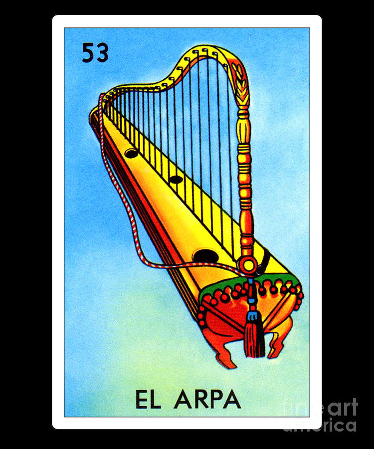 Loteria Mexicana - El Arpa Loteria Mexicana Design - El Arpa Gift ...