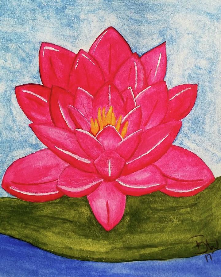 Lotus Drawing by Brandon Wendell - Fine Art America