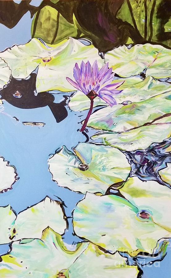 Lotus Painting by Catherine Gruetzke-Blais
