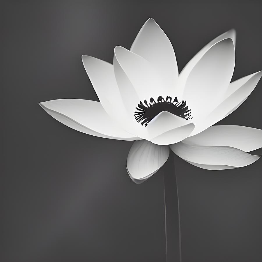 Lotus Flower  Digital Art by April Cook