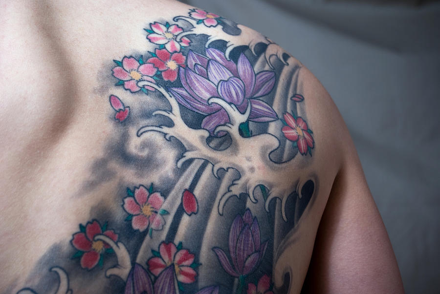 Lotus Flower Tattoo Photograph by Jjpoole