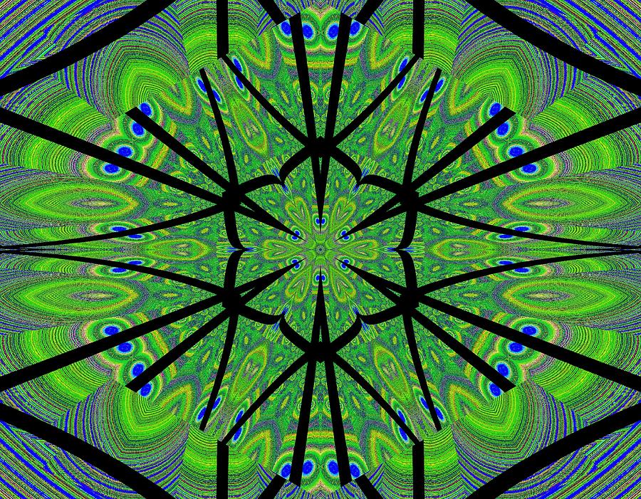 Lotus Green Flare Digital Art
