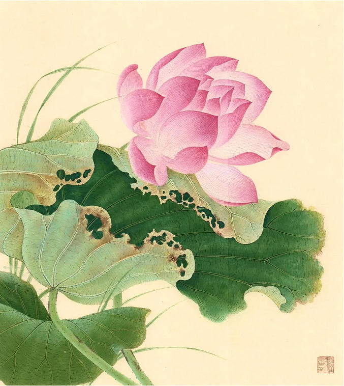 Lotus in breeze No.2 Painting by HongYan Lotus in breeze No.2 Painting by HongYan
