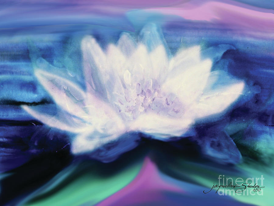 Lotus Digital Art by Jacqueline Shuler
