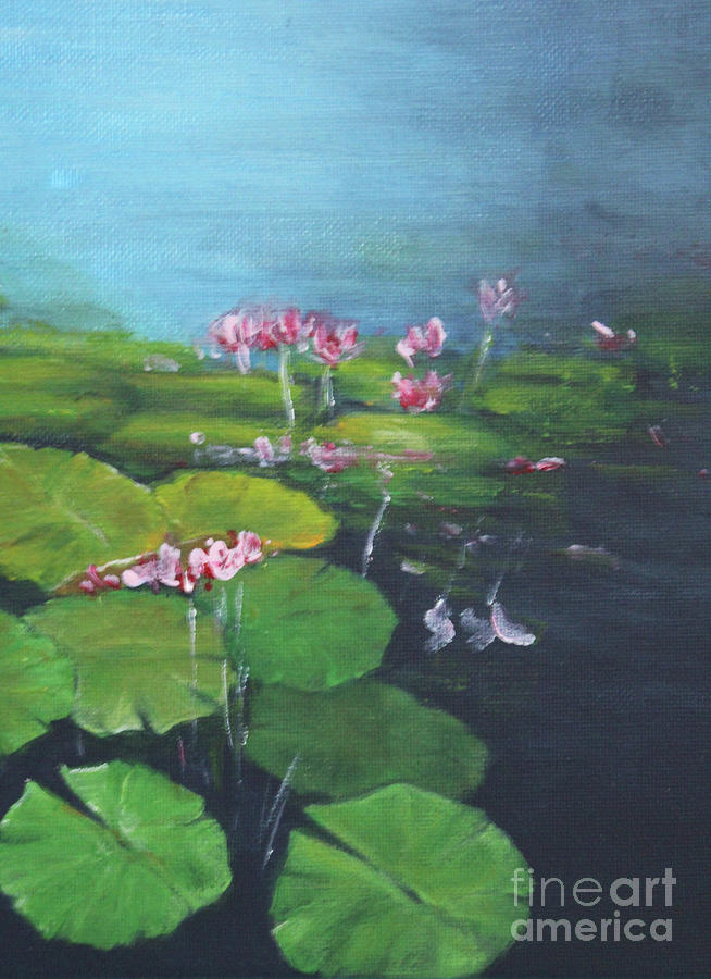 Lotus Painting by Jane See