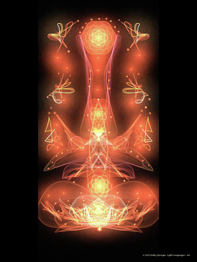 Lotus Light of Ascension Digital Art by Kelley Springer