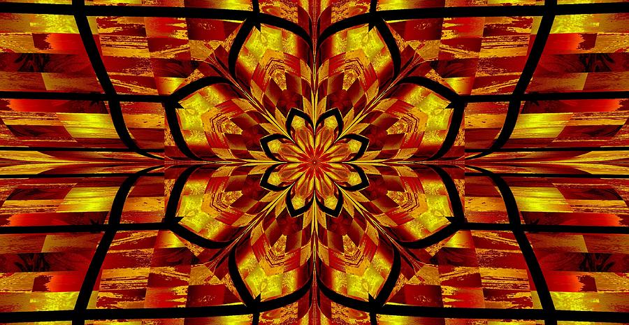 Lotus Made In Gold 4 Digital Art by Sherrie Larch - Fine Art America