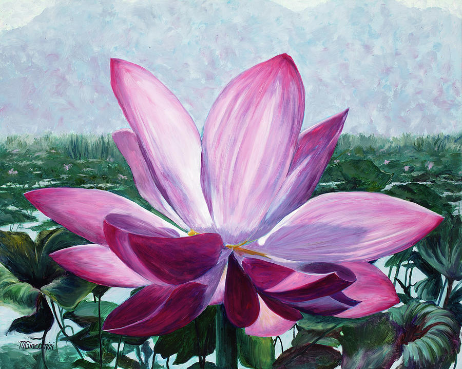 Lotus Painting by Mary Giacomini