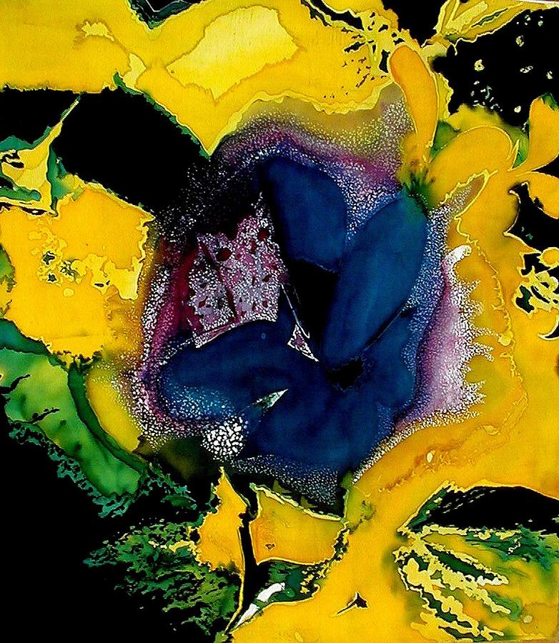 Flower Painting - Lotus - Midnight Bloom by Ferril Nawir
