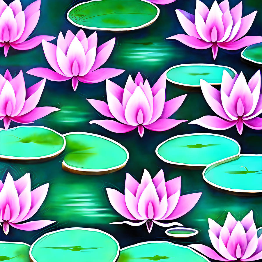 Lotus Serenity Digital Art by Evan Brown - Fine Art America