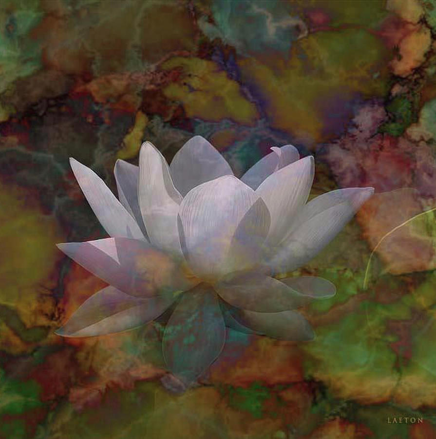 Lotus Smoke mask Digital Art by Richard Laeton