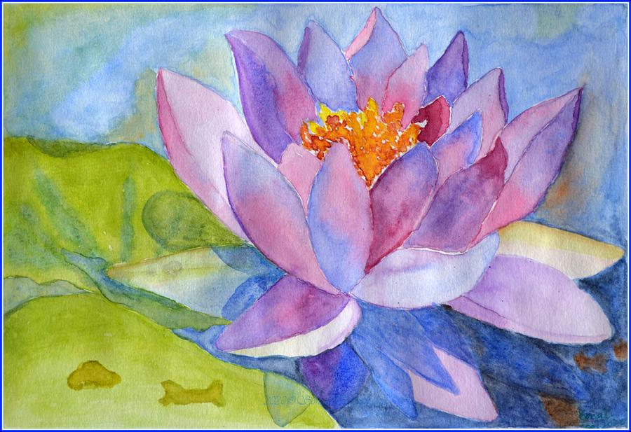 Lotus  Painting by Sonali Gangane