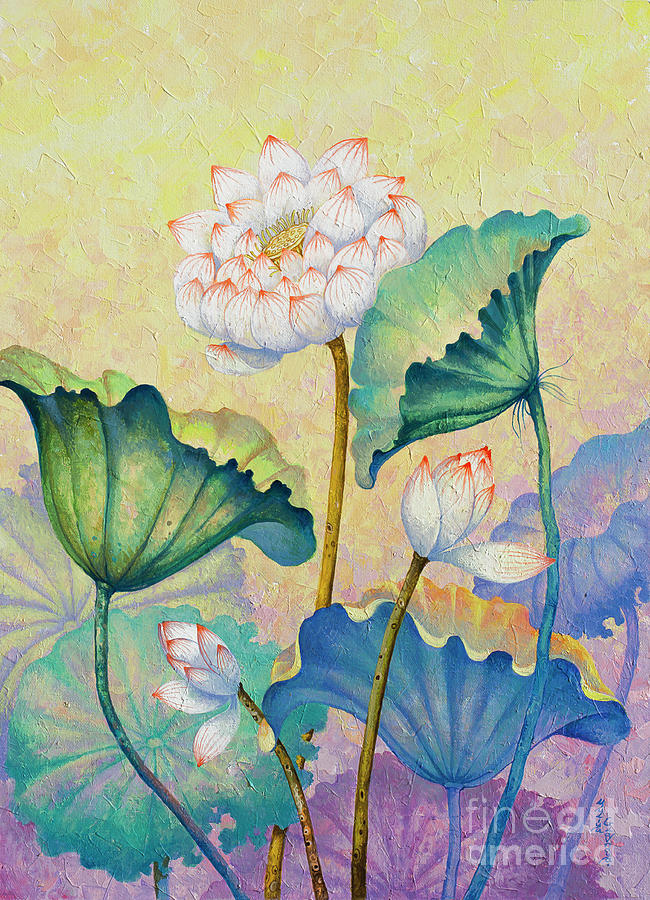 Lotus. Towards the light Painting by Yuliya Glavnaya