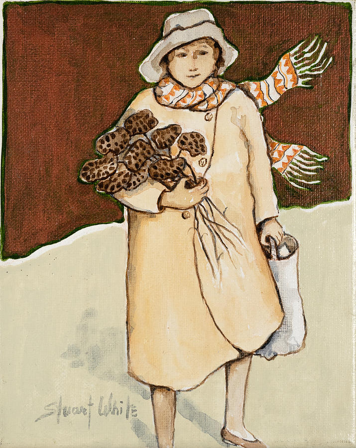 Lotus_lady_2010_8x10 Mixed Media by Stuart Pendergraft White