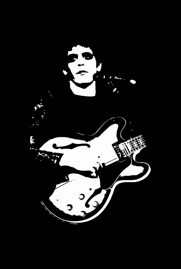 Lou Reed Digital Art by Calvin F Foster