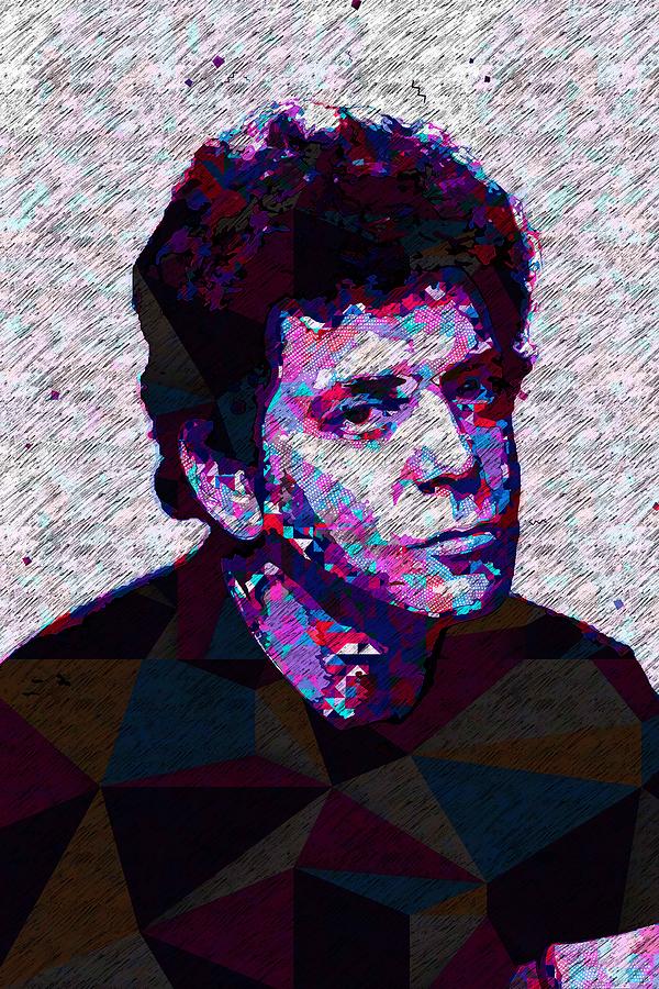 Lou Reed Pop Art Digital Art by Streich Roslyn | Pixels