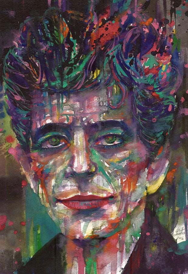 Lou Reed Painting - LOU REED  - watercolor portrait.3 by Fabrizio Cassetta