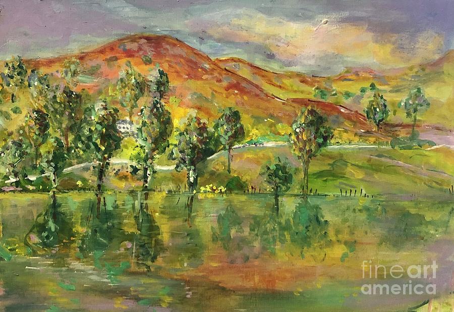 Loughrigg Fell Painting by Jacqui Hawk