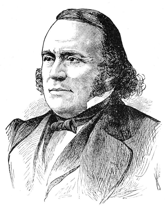 Louis Agassiz engraving 1894 Drawing by Thepalmer