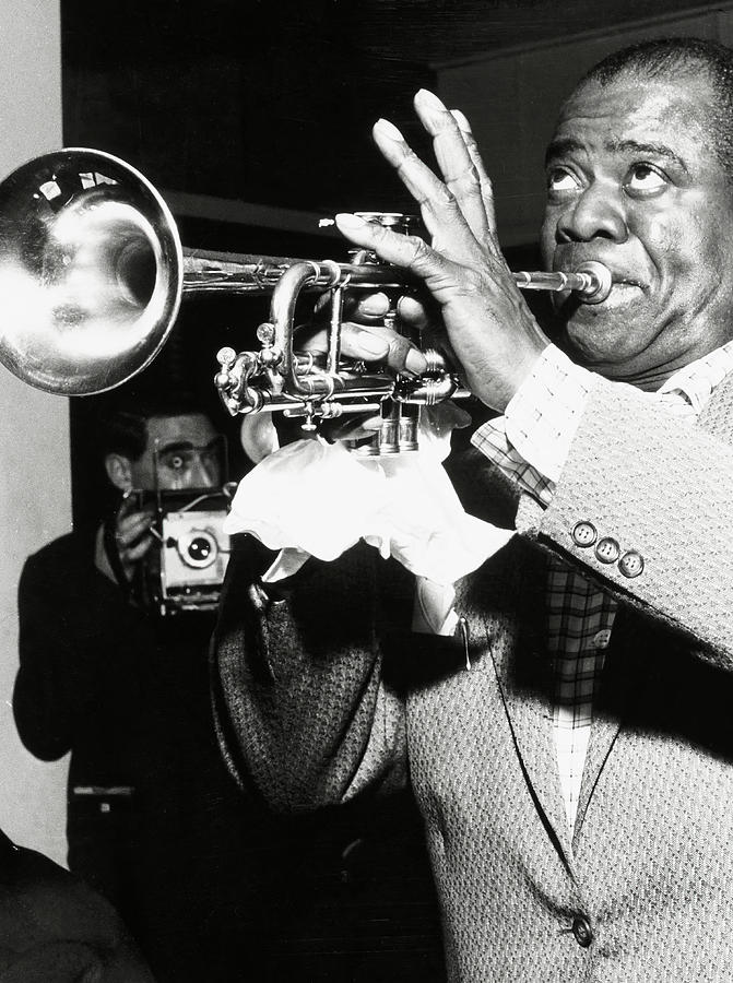 Louis Armstrong, american jazz trumpet player and singer. Photograph by Album