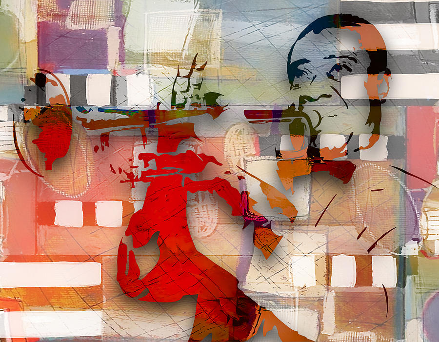 Louis Armstrong Jazzed Mixed Media by Marvin Blaine