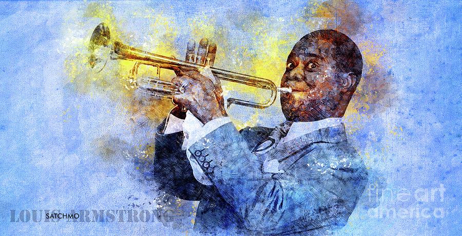 Louis Armstrong - Jazz Musician - Long Sleeve T-Shirt