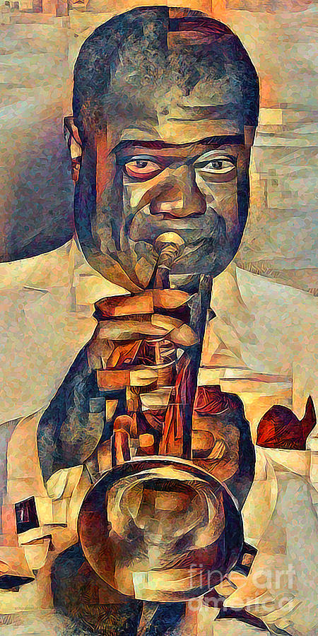 Louis Armstrong What A Beautiful World Contemporary Art 20210720 Long Photograph by Wingsdomain Art and Photography