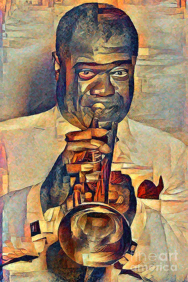 Louis Armstrong What A Beautiful World Contemporary Art 20210720 Photograph by Wingsdomain Art and Photography