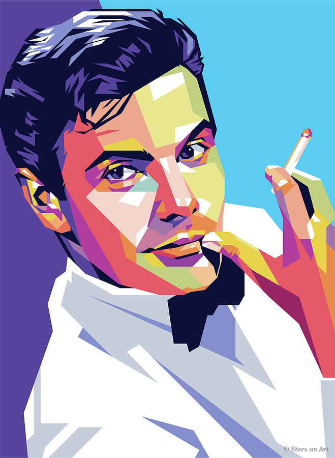Hollywood Painting - Louis Jourdan by Movie World Posters