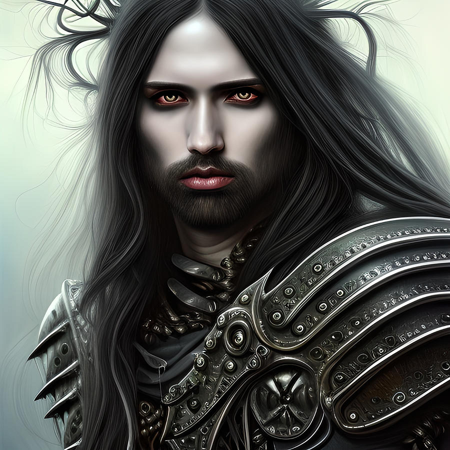 Louis the Gothic Medieval Knight of Mythical Lore Digital Art by Bella ...