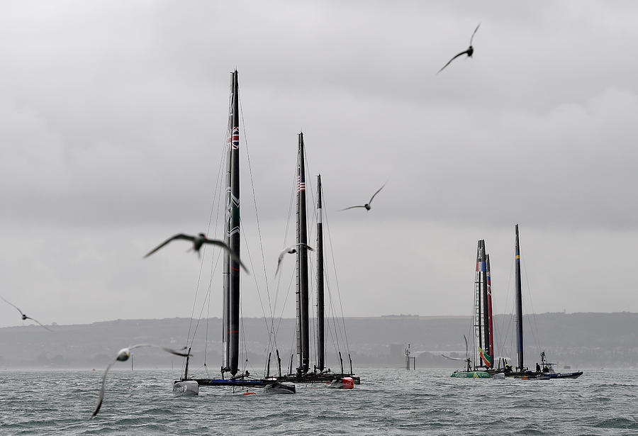 Louis Vuitton Americas Cup World Series - Portsmouth: Day Four Photograph by Mike Hewitt