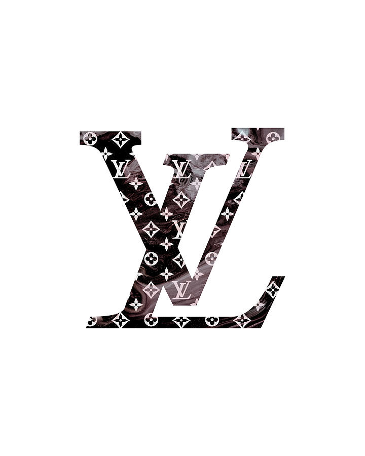 Louis Vuitton in black logo Digital Art by Franz Crona - Fine Art America