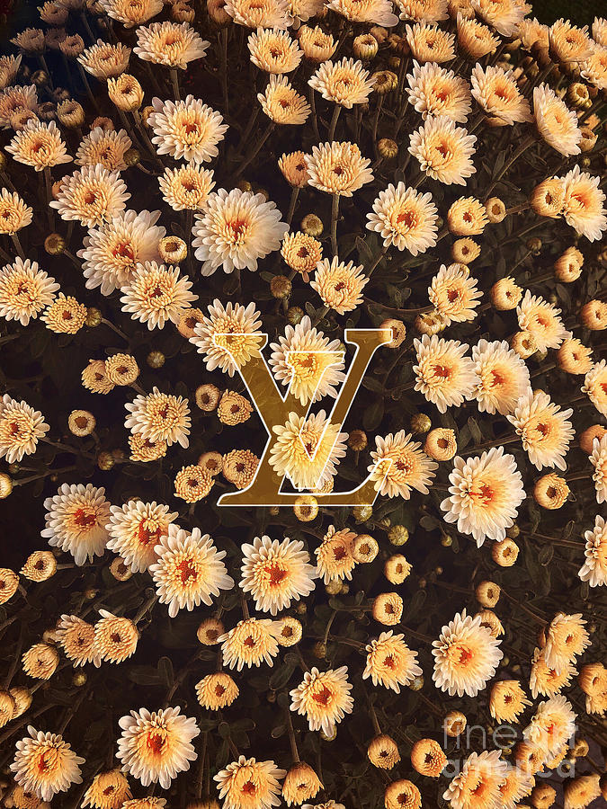 LV and Flowers Digital Art by Joy Mora - Pixels