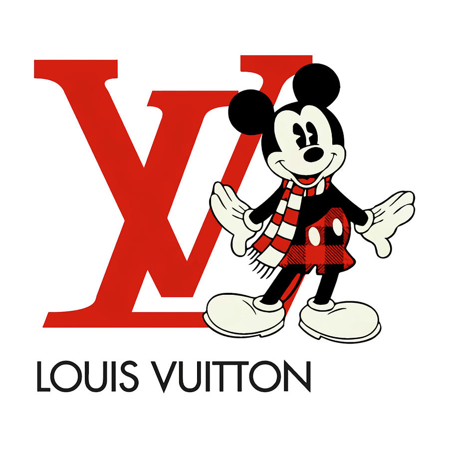 Louis Vuitton mickey mouse cute funny art Painting by Edward Woodward ...