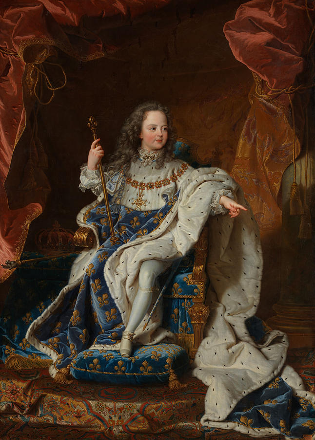 Louis XV as a Child Painting by After Hyacinthe Rigaud