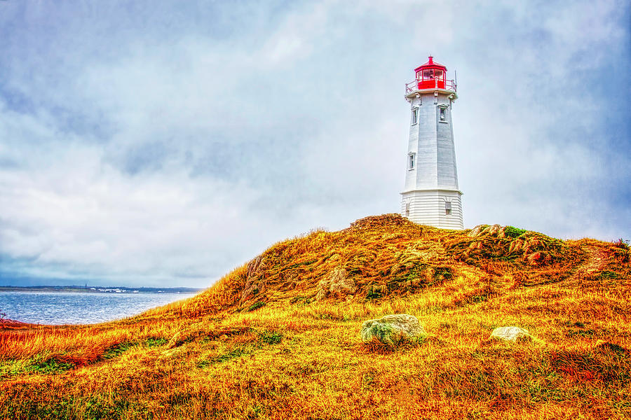 Louisbourg Nova Scotia Lighthouse Photograph by Tatiana Travelways