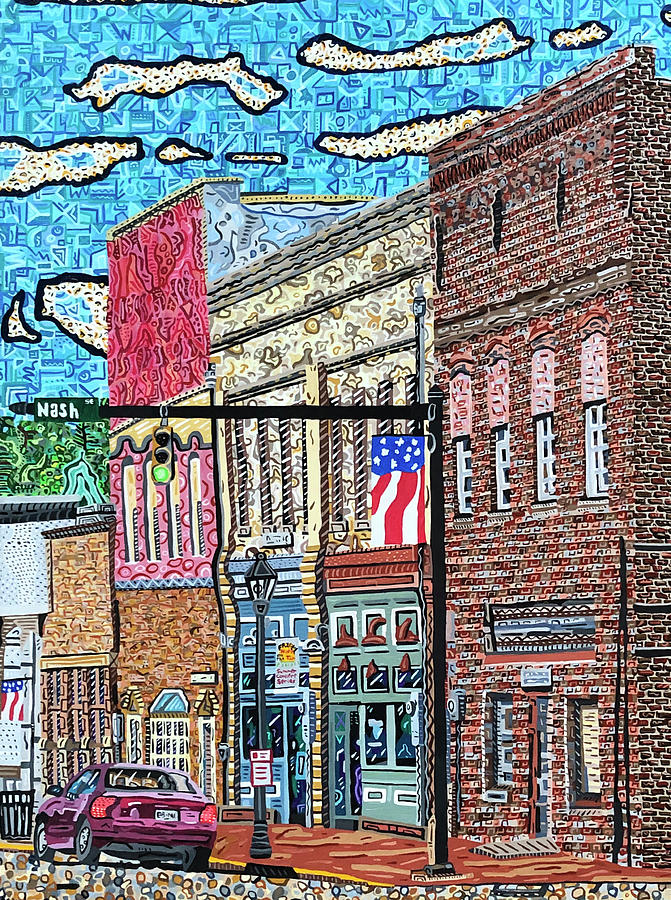 Louisburg, North Carolina Painting by Micah Mullen