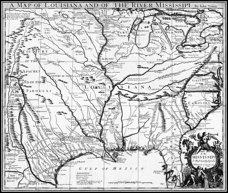 A Map of Louisiana and of the River Mississippi.