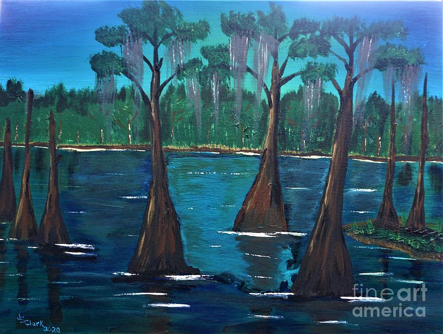 Louisiana Bayou Painting by Jimmy Clark