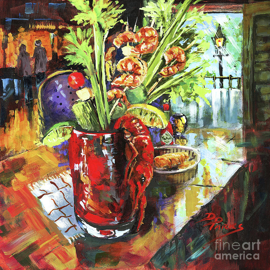 Bloody Mary Painting - Louisiana Bloody Mary  by Dianne Parks