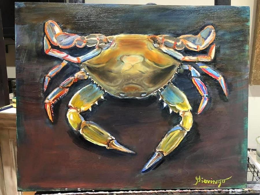 Louisiana Blue Crab Painting by Frank Giovingo - Fine Art America