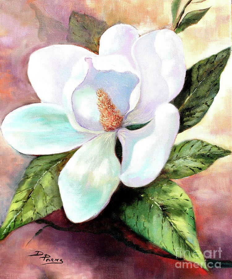 Louisiana Magnolia Painting by Dianne Parks